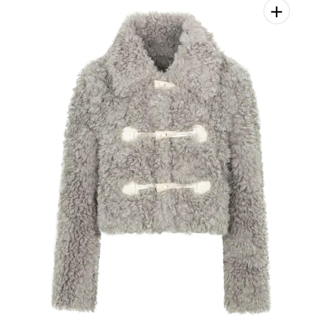 ジャケット・アウター muguet duffle short fur coat