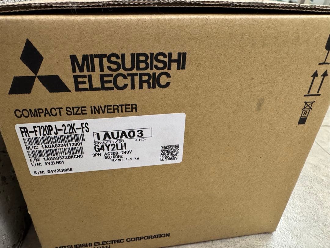 品番:FR-F720PJ-2.2K-FS 三菱換気送風機用3相インバータ