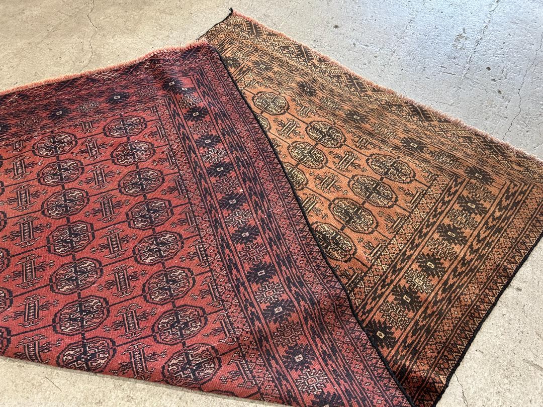 【80's Vintage rug】190×111cm　アフガン　トルクメン