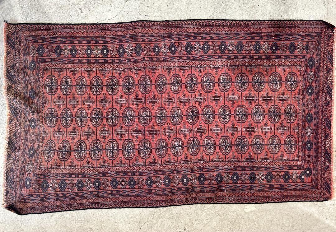 【80's Vintage rug】190×111cm　アフガン　トルクメン