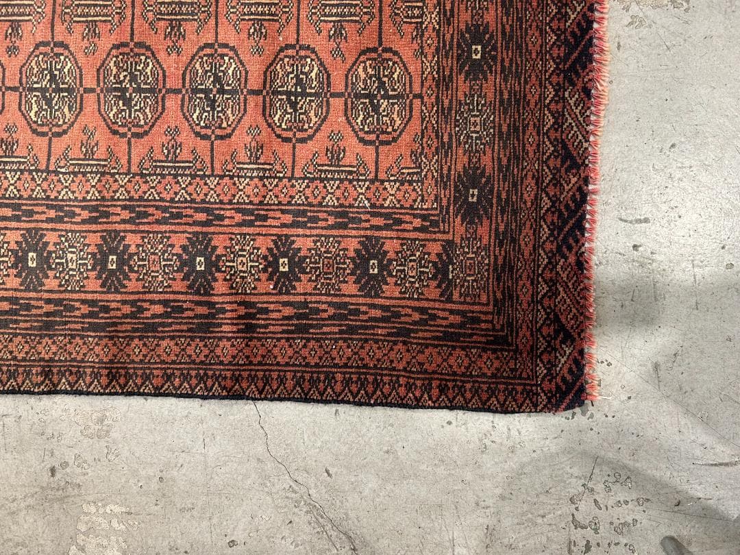 【80's Vintage rug】190×111cm　アフガン　トルクメン