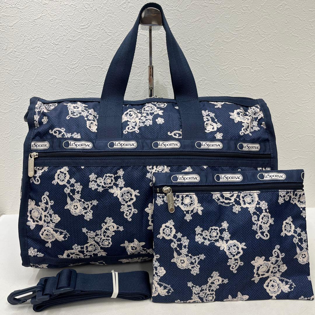 3439 美品　LeSportsac レスポートサック　2way ボストンバッグ