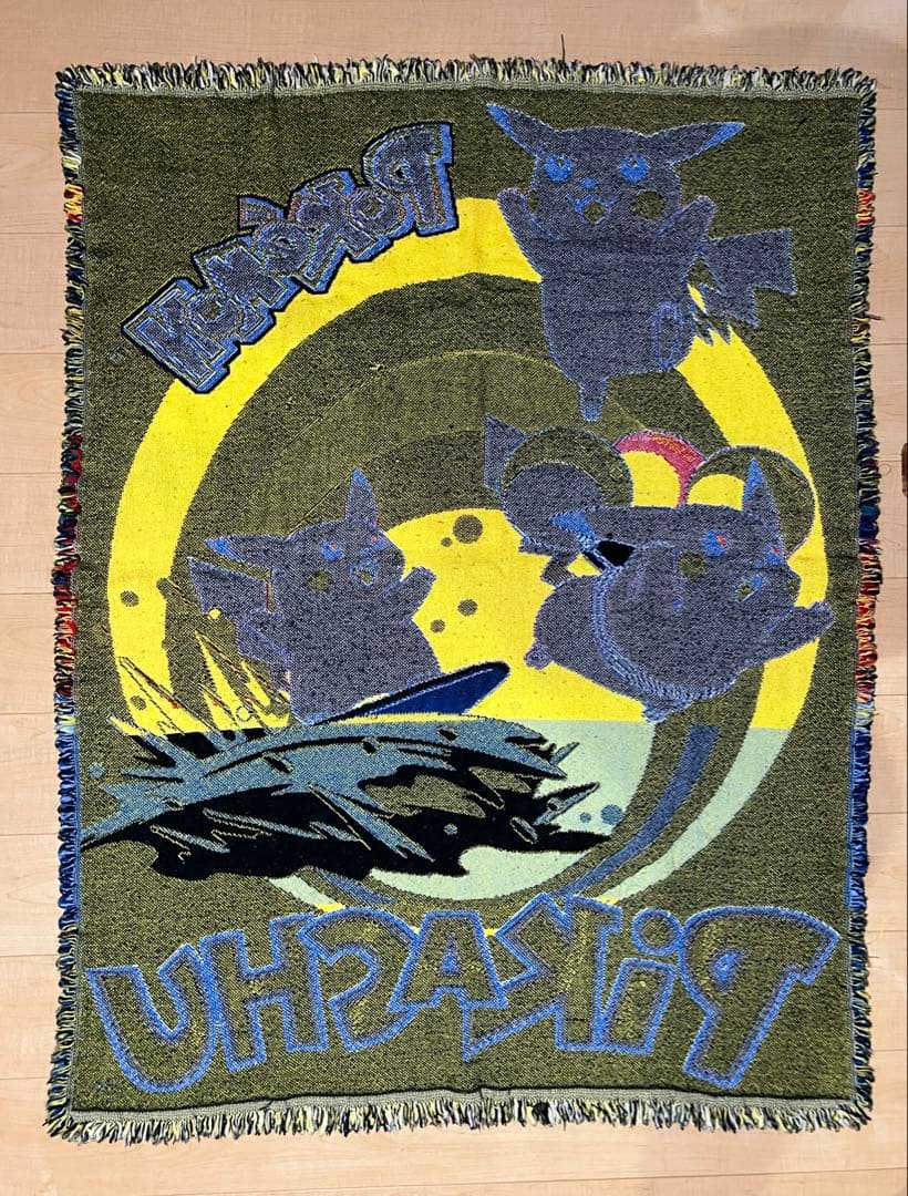 希少！アメリカ雑貨 ラグ ポケットモンスター ポケモン ピカチュウ なみのり