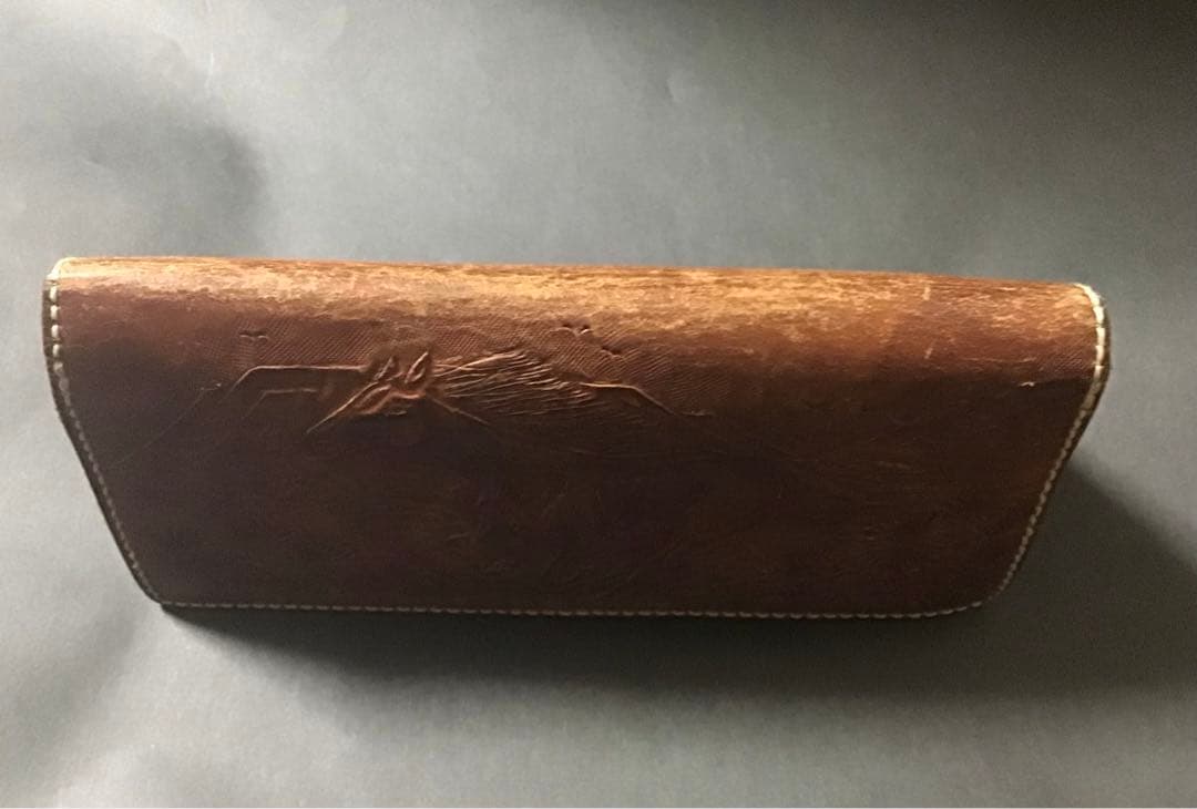 [希少品] TADY本人手彫り(TADY&KING)馬レザー長財布一点物