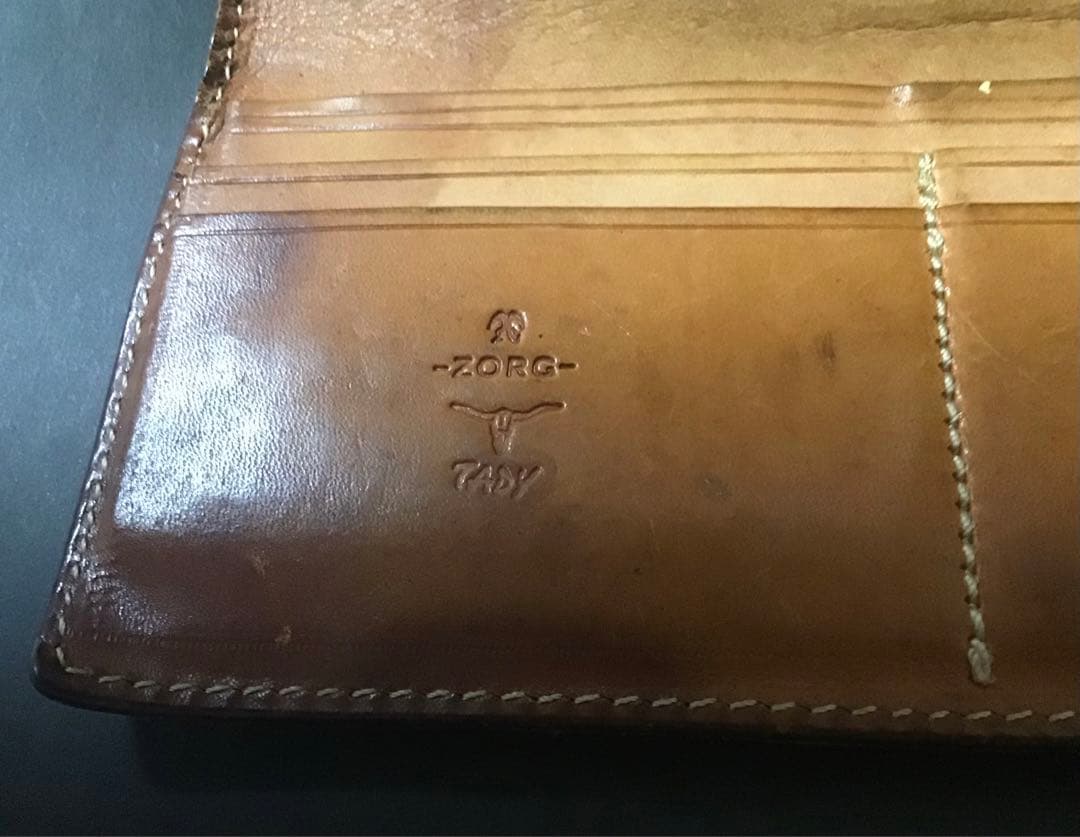 [希少品] TADY本人手彫り(TADY&KING)馬レザー長財布一点物