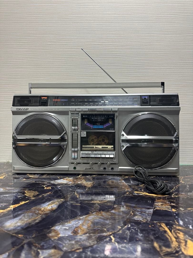 美品 SHARP シャープ GF-535 ラジカセ ラジオ動メンテナンス済み