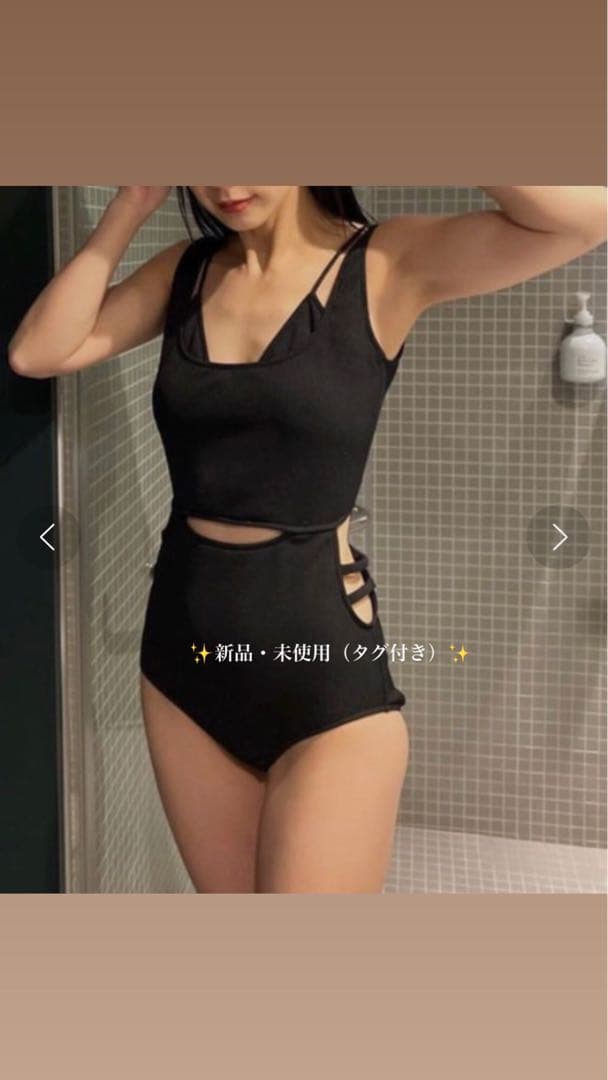 Ameri VINTAGE HOLEONEPIECE SWIMWEAR Sサイズ