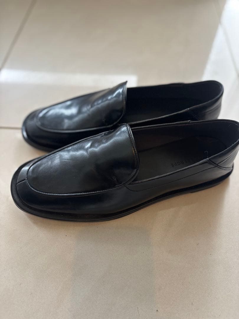 ADAM ET ROPE' ミニマルデザインローファー　23.5㎝　ブラック