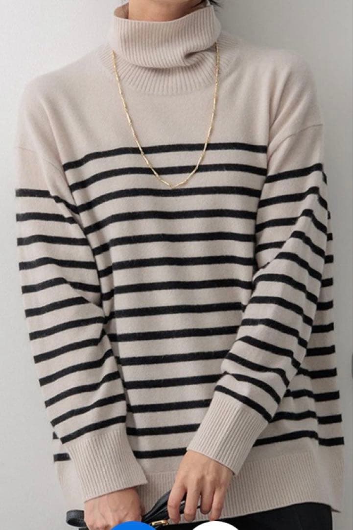 2024AW 23区 ピュアカシミヤ タートルネックニット 38