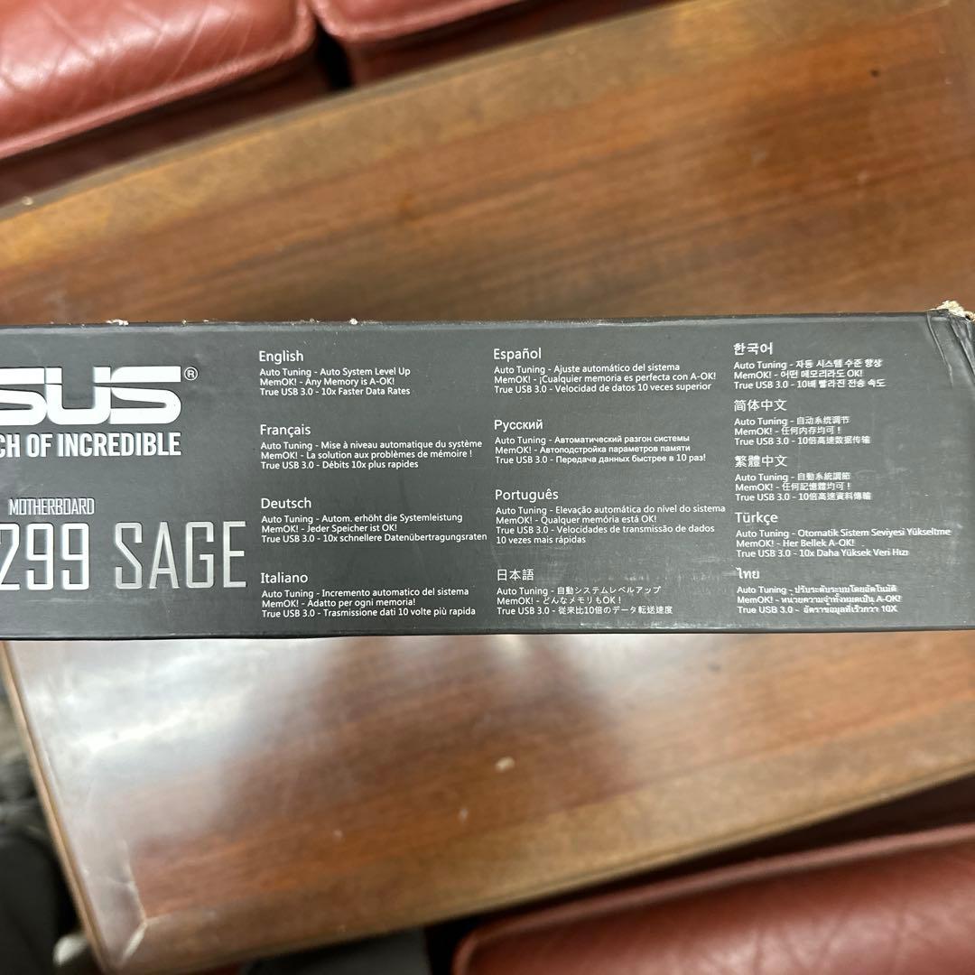 ASUS Intel X299搭載 マザーボード WS X299 SAGE