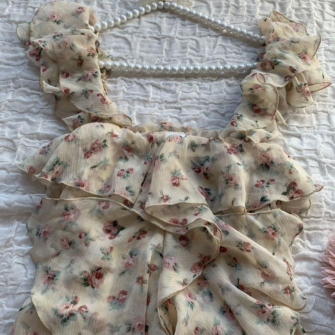 アクシーズファム　花柄キャミソール　チュニック