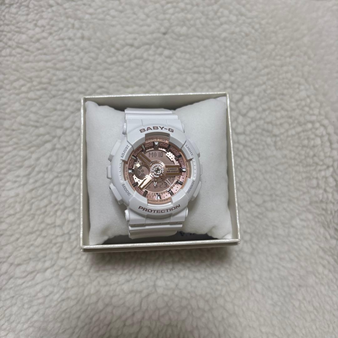 BABY-G BA-110-7A1JF ホワイト腕時計
