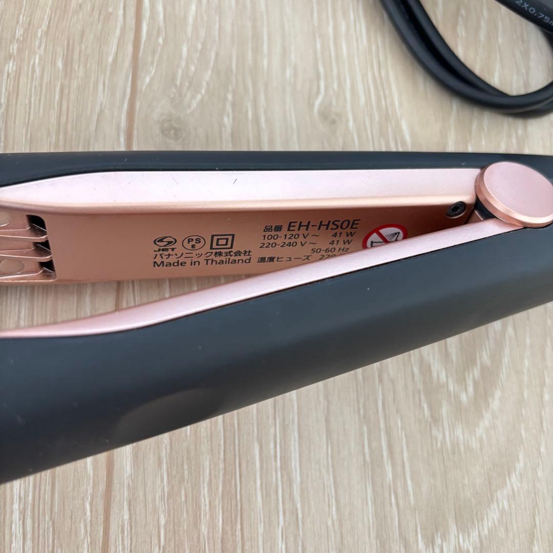 パナソニック ヘアーアイロン ストレート用 ナノケア 黒 EH-HS0E-K