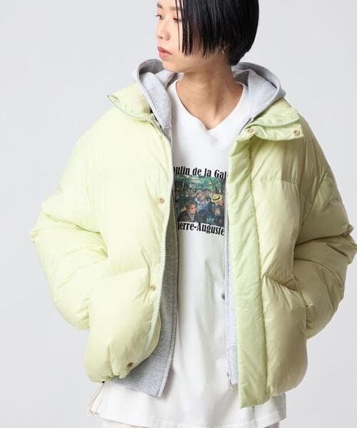 【別注】＜TAION×CITEN＞シンプルダウン LIME M