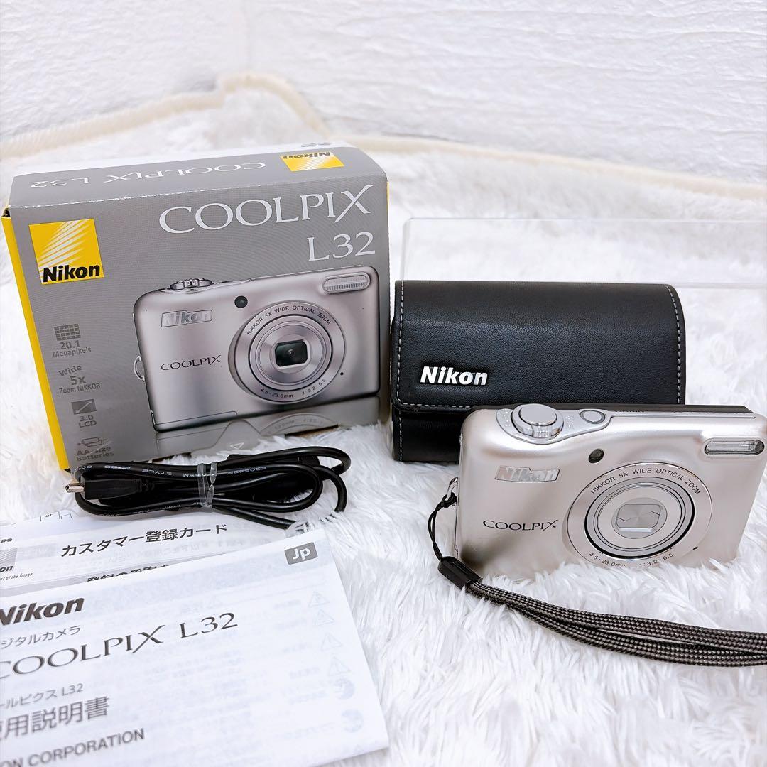 Nikon ニコン COOLPIX L32 シルバー コンパクトデジタルカメラ