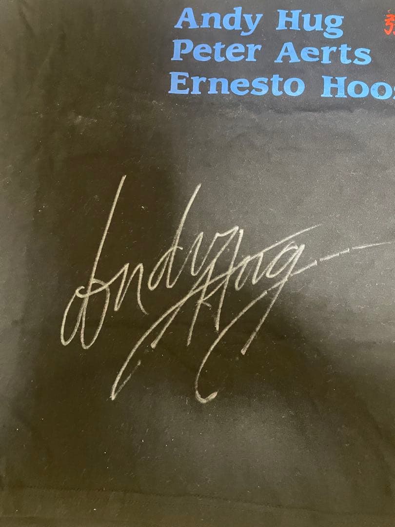 直筆Andy Hug サイン入り強麺Tシャツ非売品