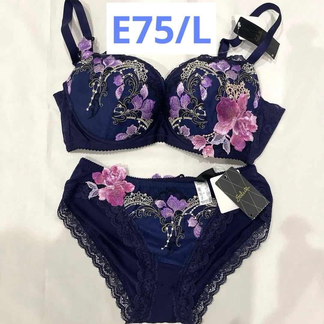 【新品】ワコール　サルート　Rich Veil Bra E75/L