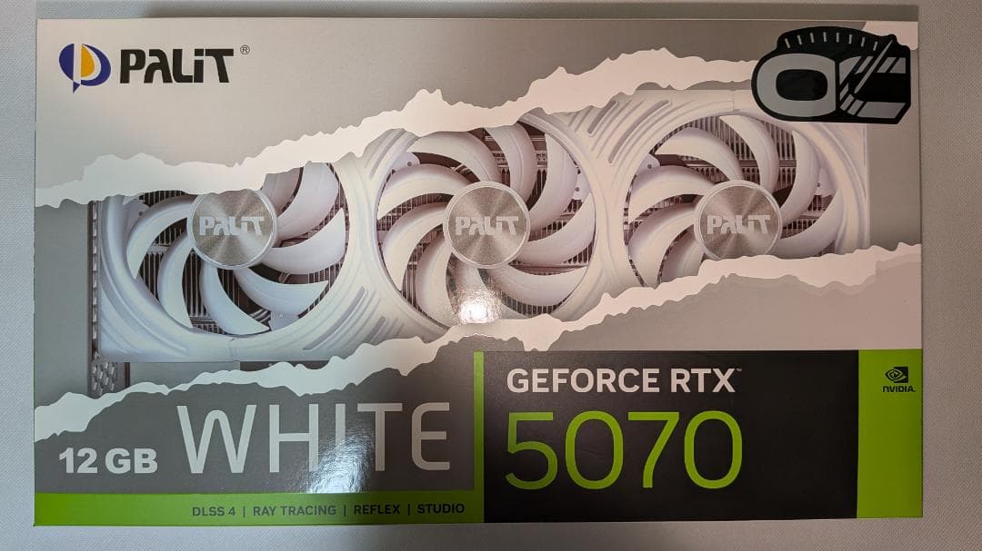 Palit GeForce RTX 5070 White OC 保証書なし