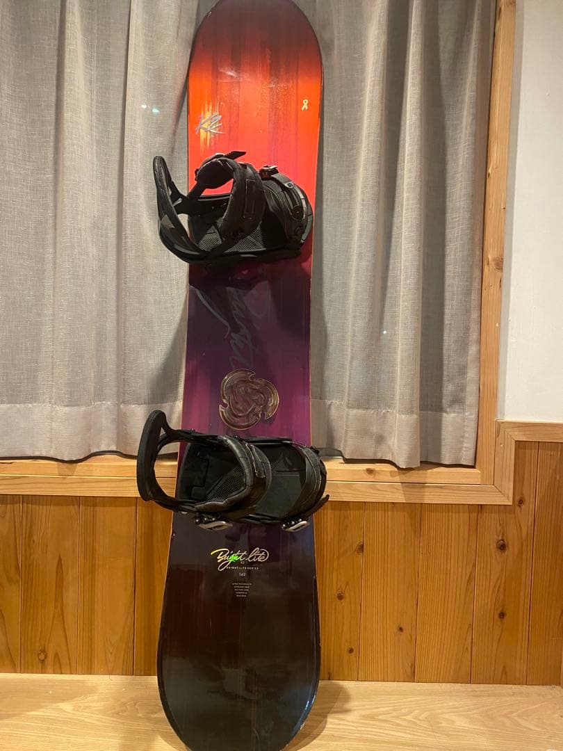 K2 Bright Lite 142 スノーボード ビンディング付き