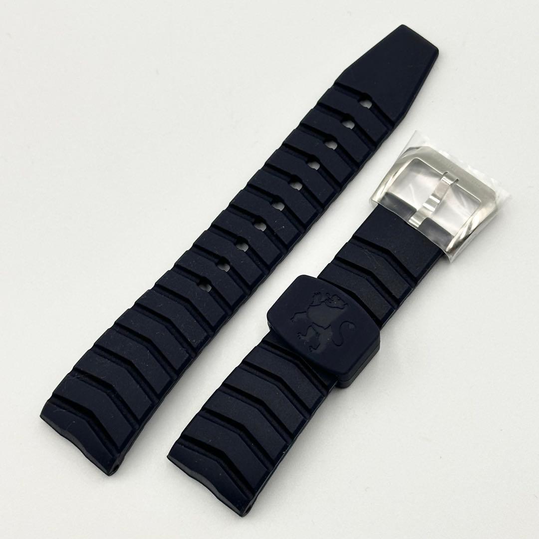 グランドセイコー 純正 交換用 ラバーベルト 約21mm ネイビー