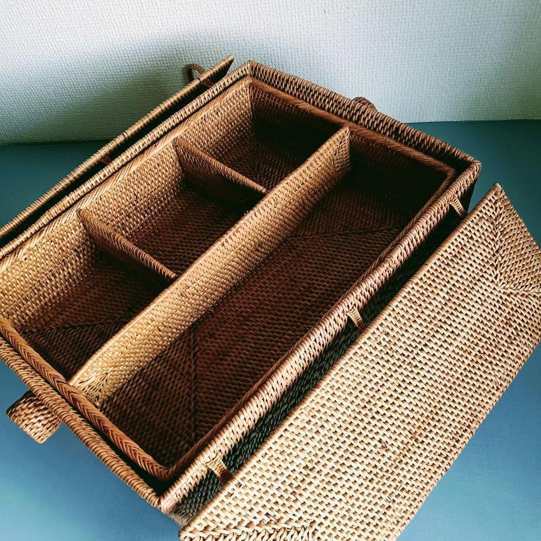 (新品)アタバスケット　トレー付き　かごバッグ　バッグ　カゴ　かご　籠