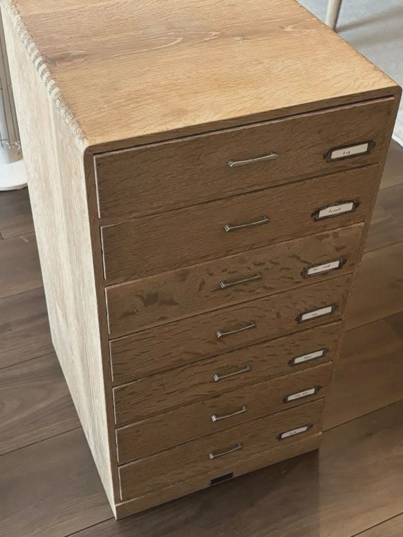 レトロ　古家具　古道具　剥離　ストリップド　引き出し　抽斗　収納棚