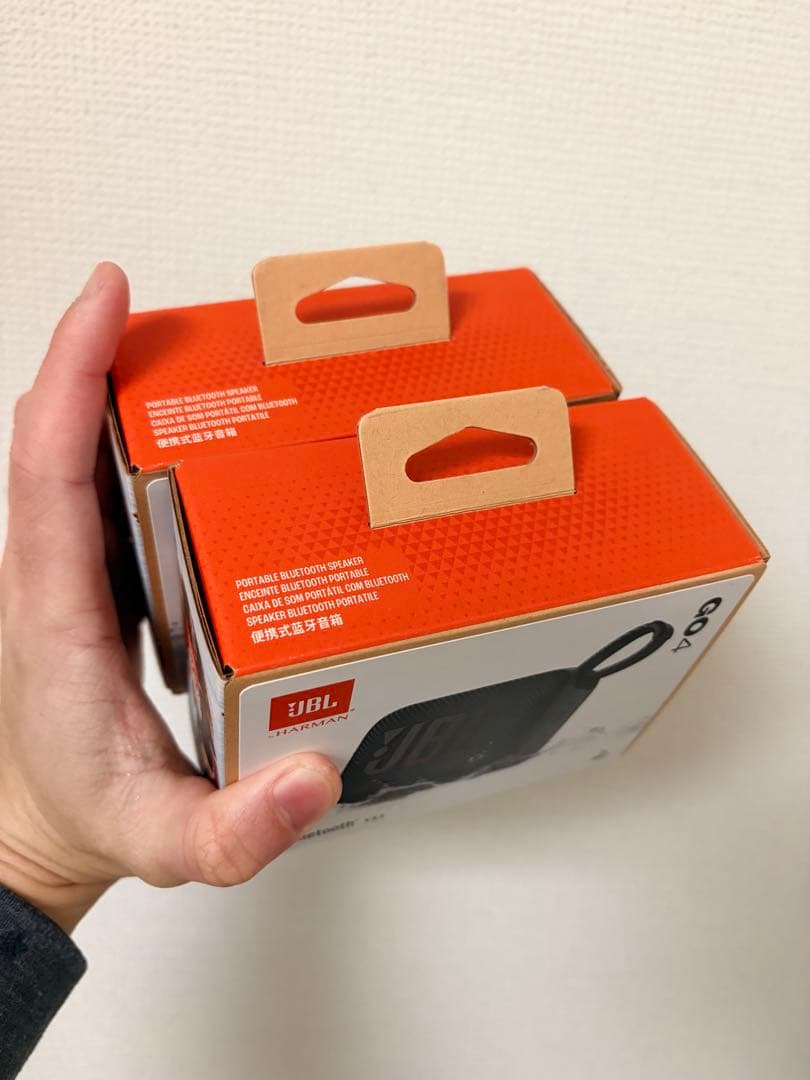 2 x JBL GO4 ブラック ワイヤレススピーカー