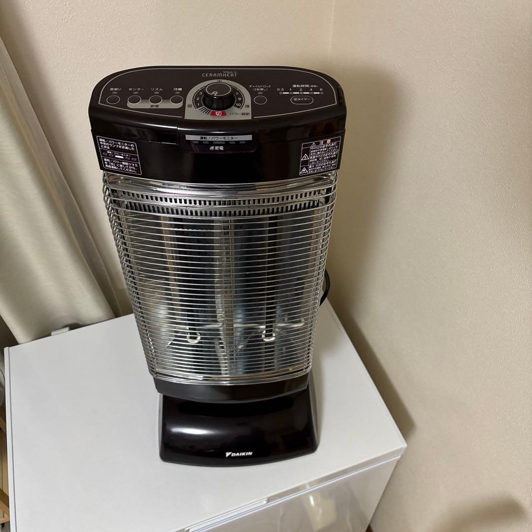 ダイキン セラミックファンヒーター 黒 ERFT11PS
