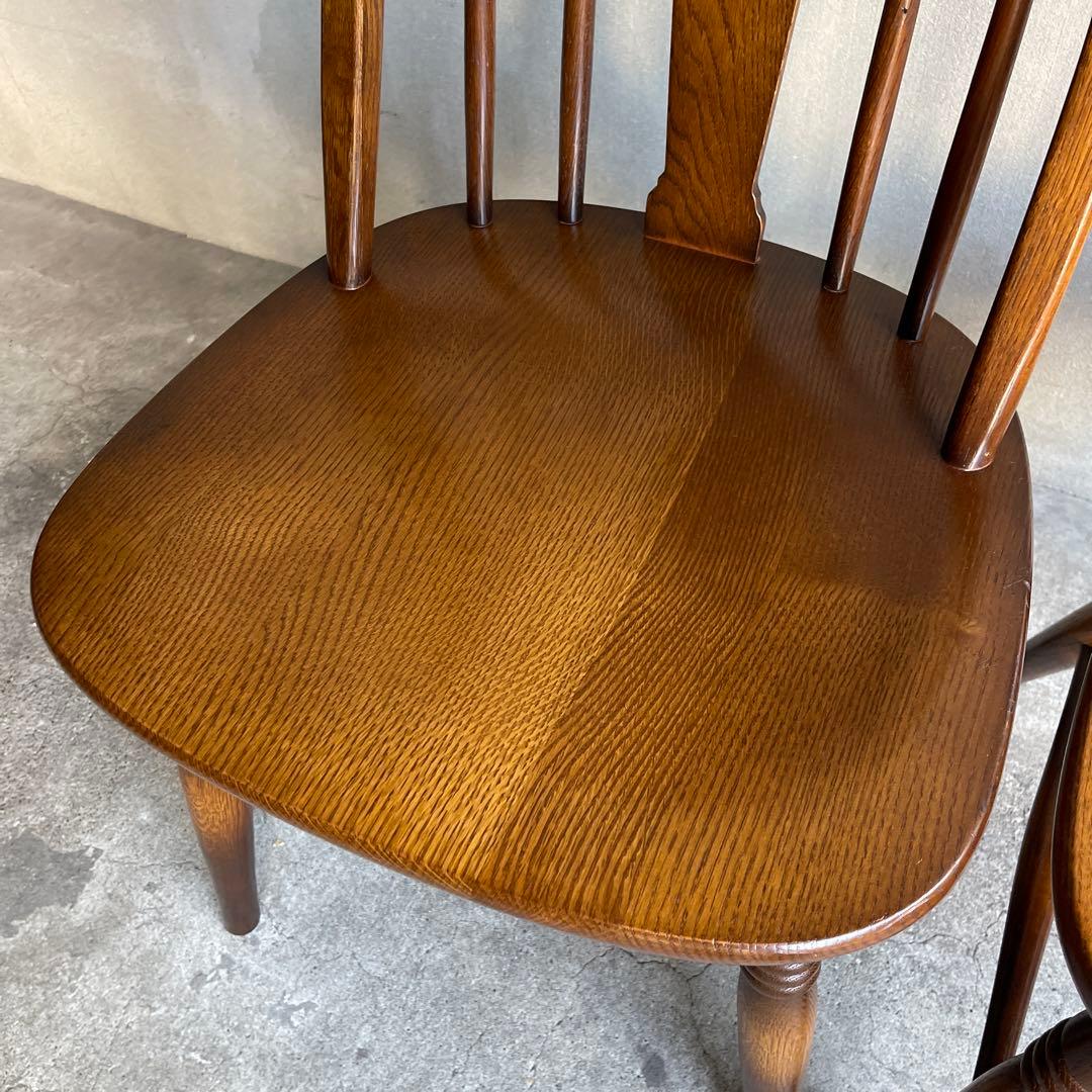 希少　飛騨家具　キツツキ　曲木ウィンザーチェア　2脚セット