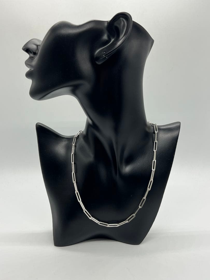 グッチ GUCCI クリップチェーン ネックレス SV925 オーバル 希少