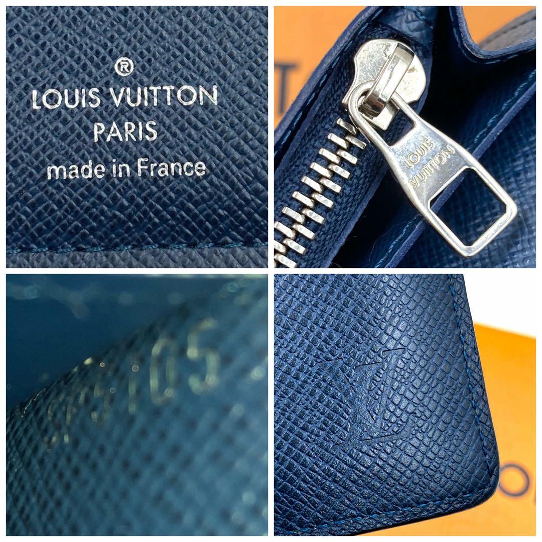 【美品・新型】ルイヴィトン タイガ ポルトフォイユブラザ ブルーマリーヌ 箱付き