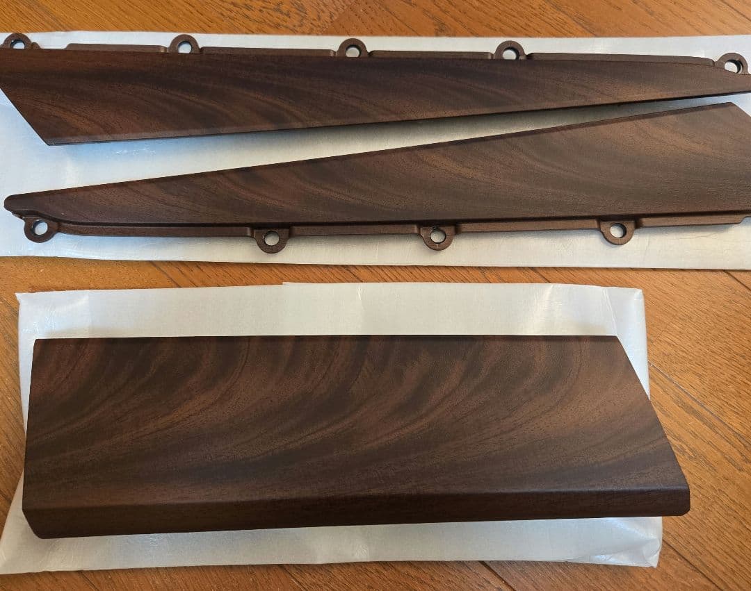 【極美品】デリカD5後期 純正アクセントパネル サバ杢