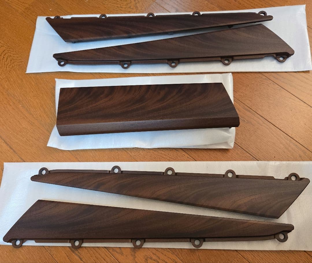 【極美品】デリカD5後期 純正アクセントパネル サバ杢