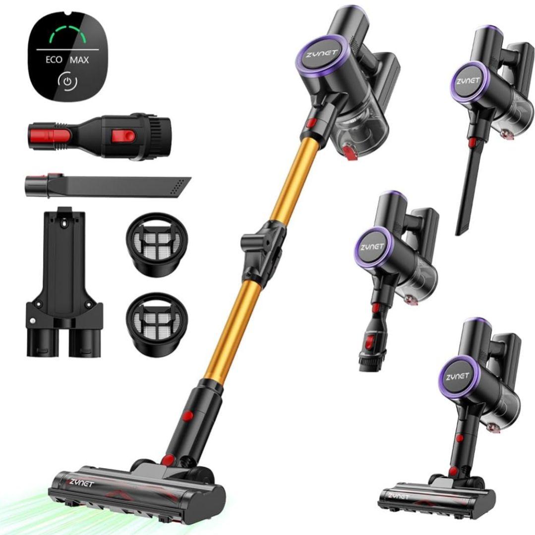 コードレス掃除機 スティッククリーナー サイクロン式 LEDディスプレイ 軽量