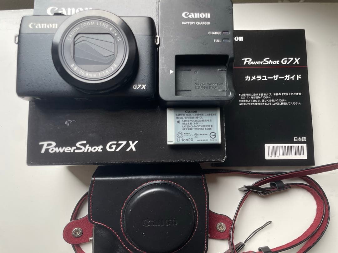 Canon PowerShot G7 X 本体と付属品（ソフトケース付き）