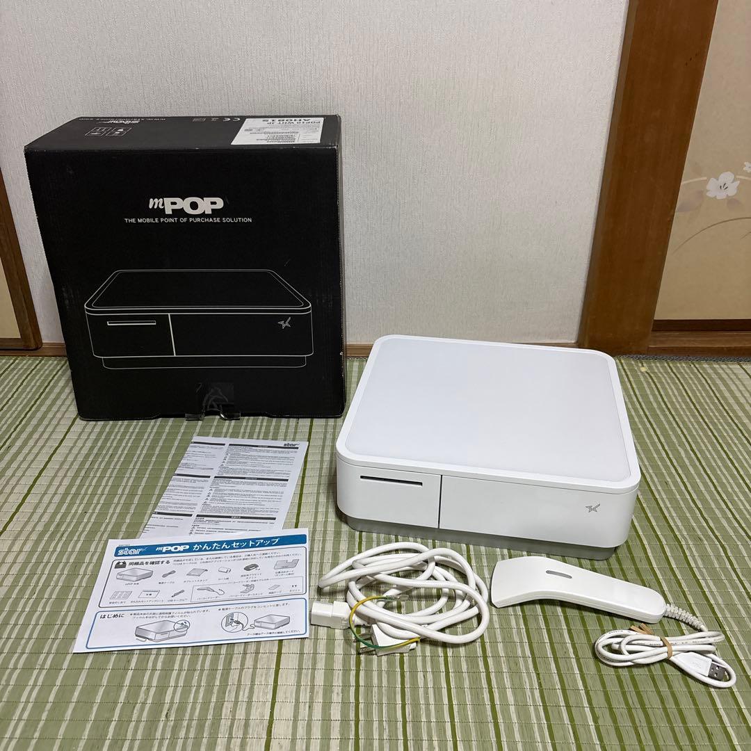 Air レジ　エアレジ　スター精密 mPOP POP10-WHT-JP