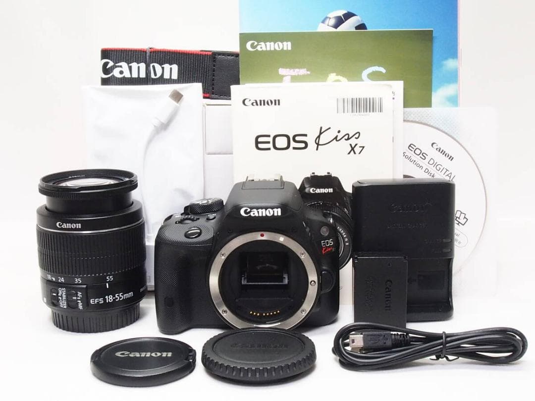 Canon EOS Kiss X7 レンズセット S数3043回 スマホ転送可能