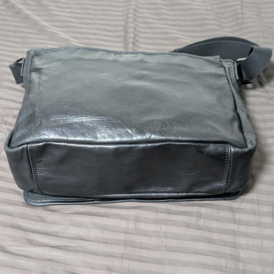 【価格変更済】ブラックレザーバッグ BURBERRY BLACK LABEL