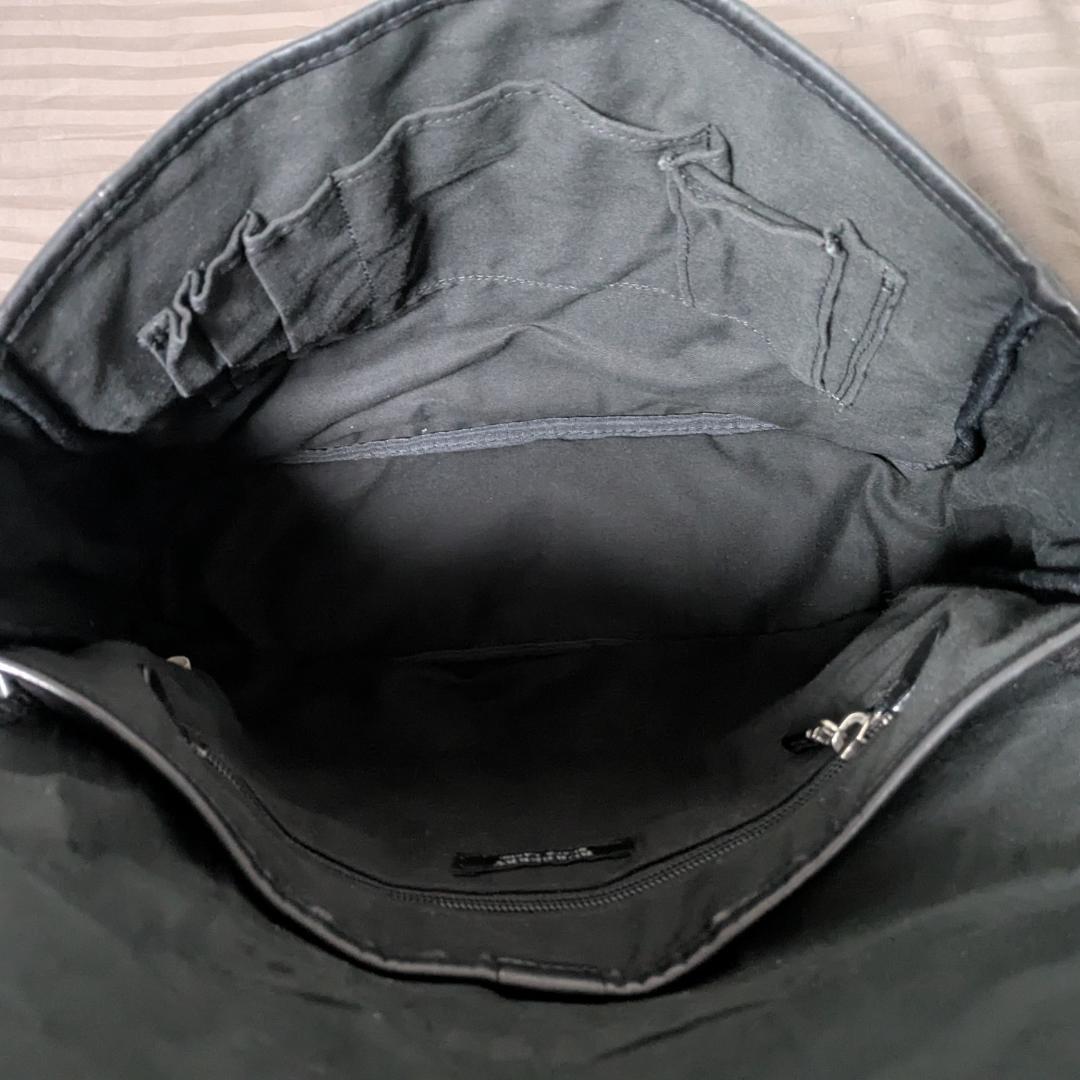 【価格変更済】ブラックレザーバッグ BURBERRY BLACK LABEL