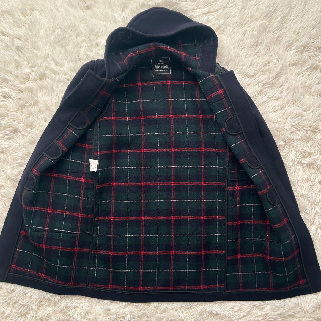 グローバーオール ダッフルコート トグル 英国製 ネイビー ダブルフェイス M