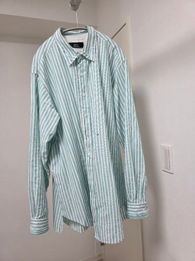 ensou. Rough Cut Shirts サイズL ストライプ