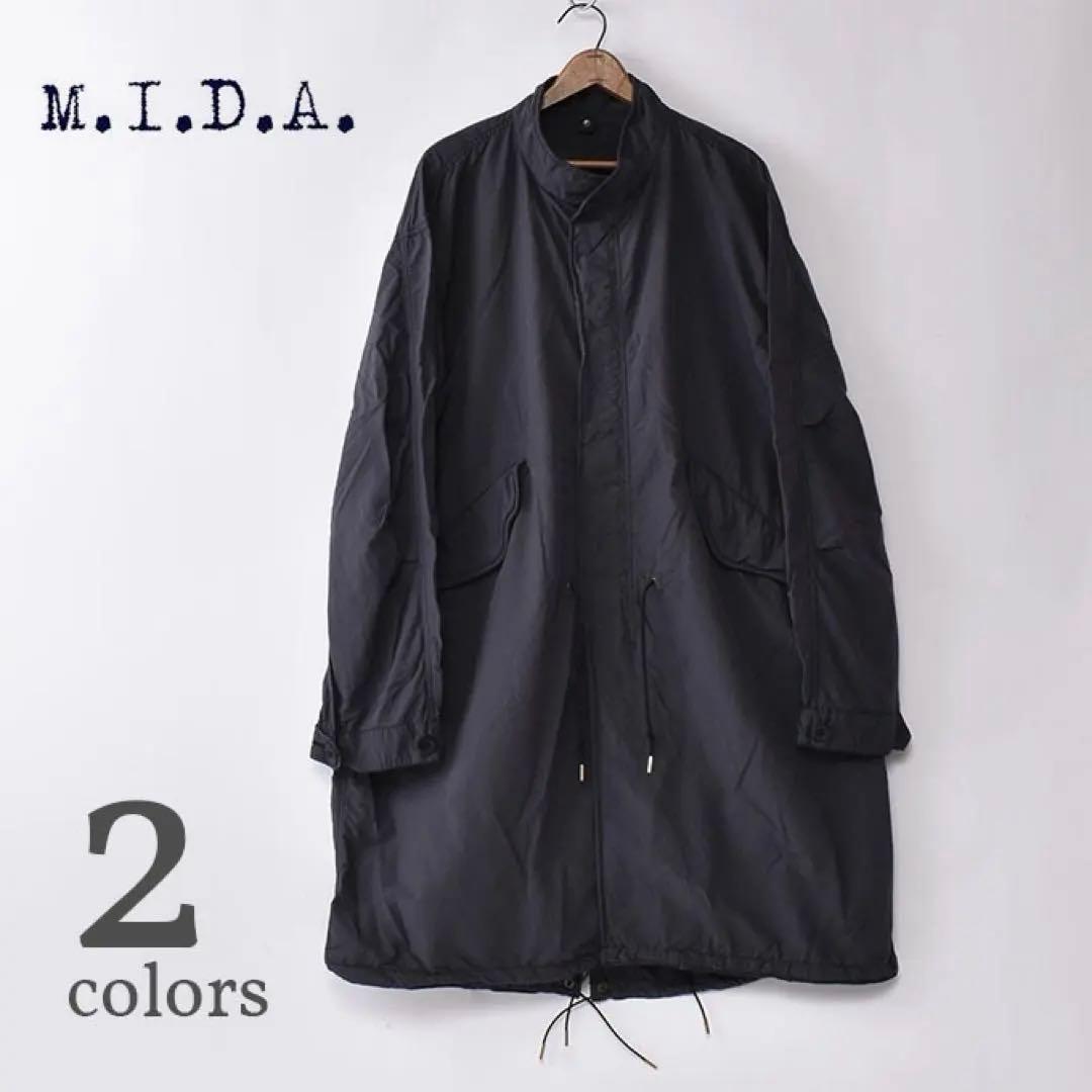 美品 M.I.D.A M65 Fishtail Coat DUSKY BLACK