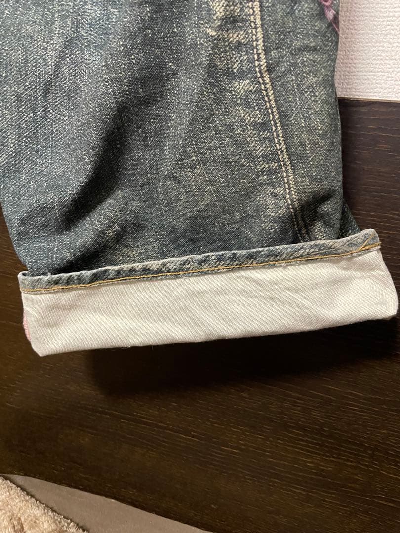 ACNE STUDIOS トロンプルイユキーチェーンプリントデニムパンツ デニム