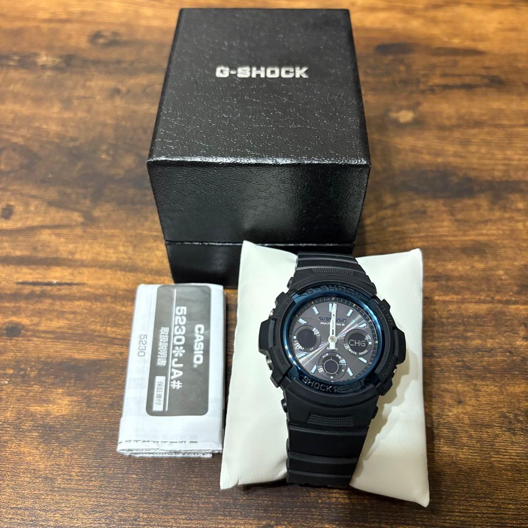 G-SHOCK AWG-M100A-1AJF 電波ソーラー ブラック腕時計