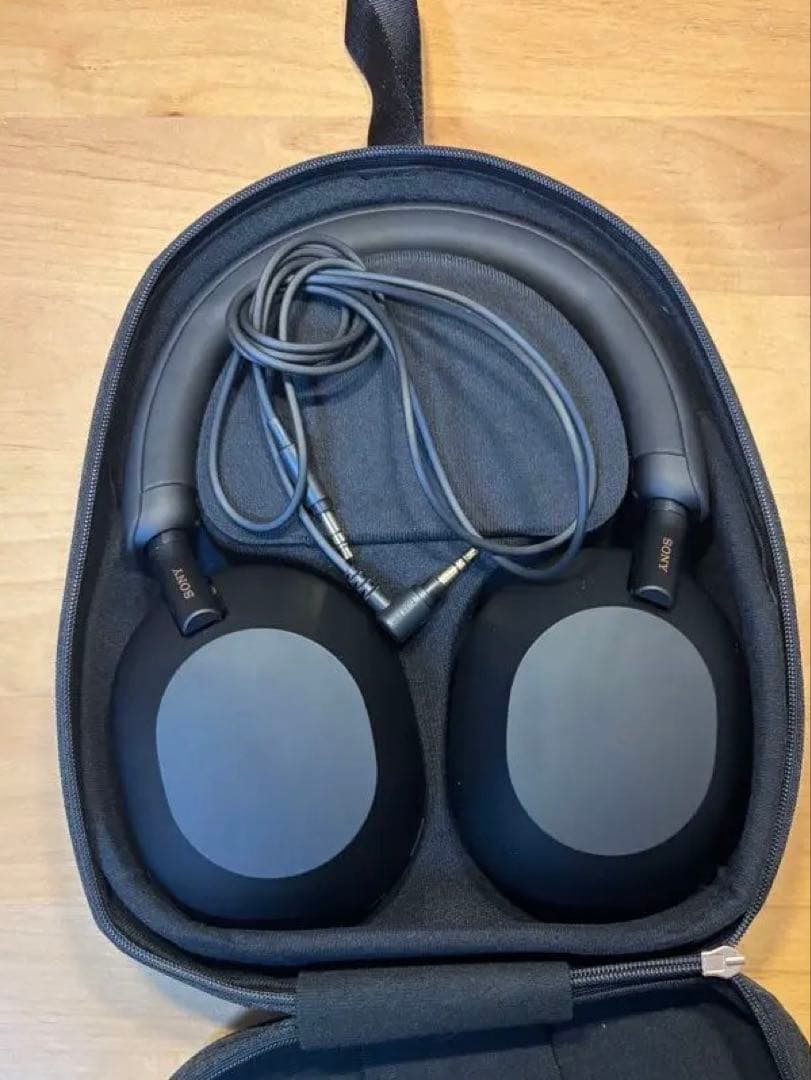 Sony wh-1000xm5 ブラック ケース、コード付き