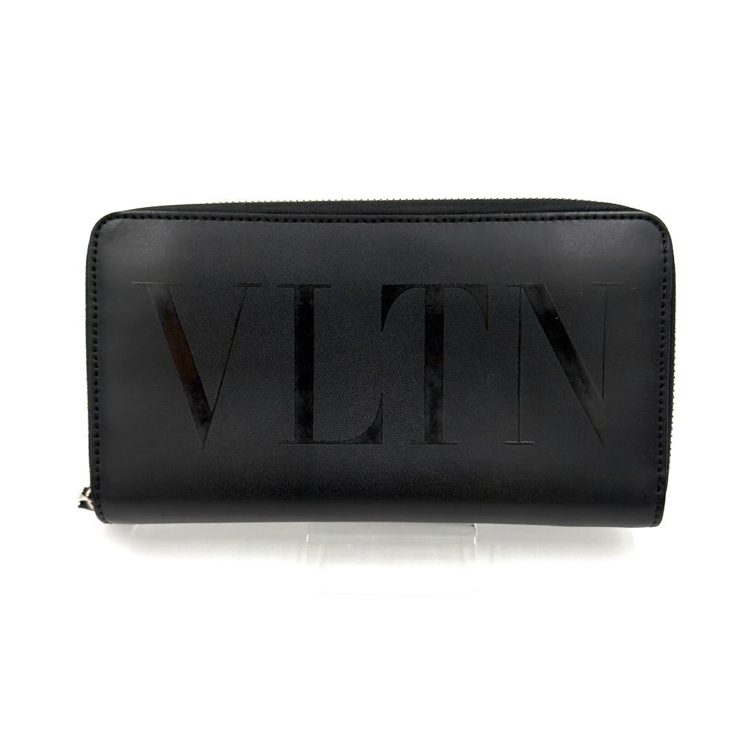 ✨️美品✨️ ヴァレンティノ VLTN ラウンドジップ 長財布 レザー メンズ