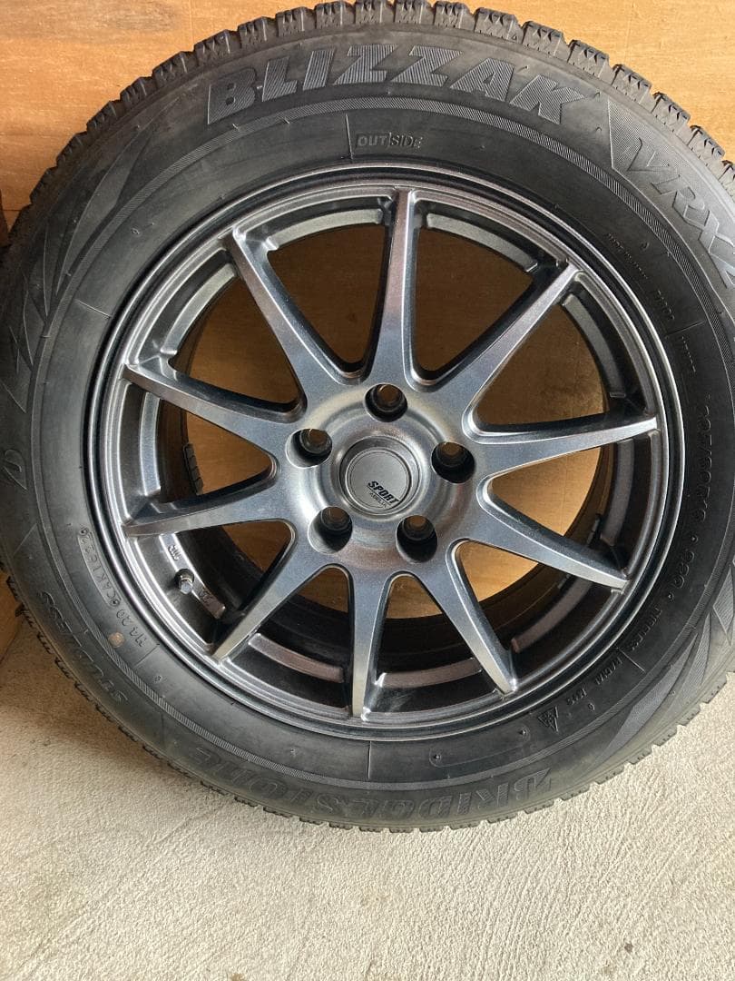 スタッドレスホイールセット　16in 6.5J +38 PCD114.3