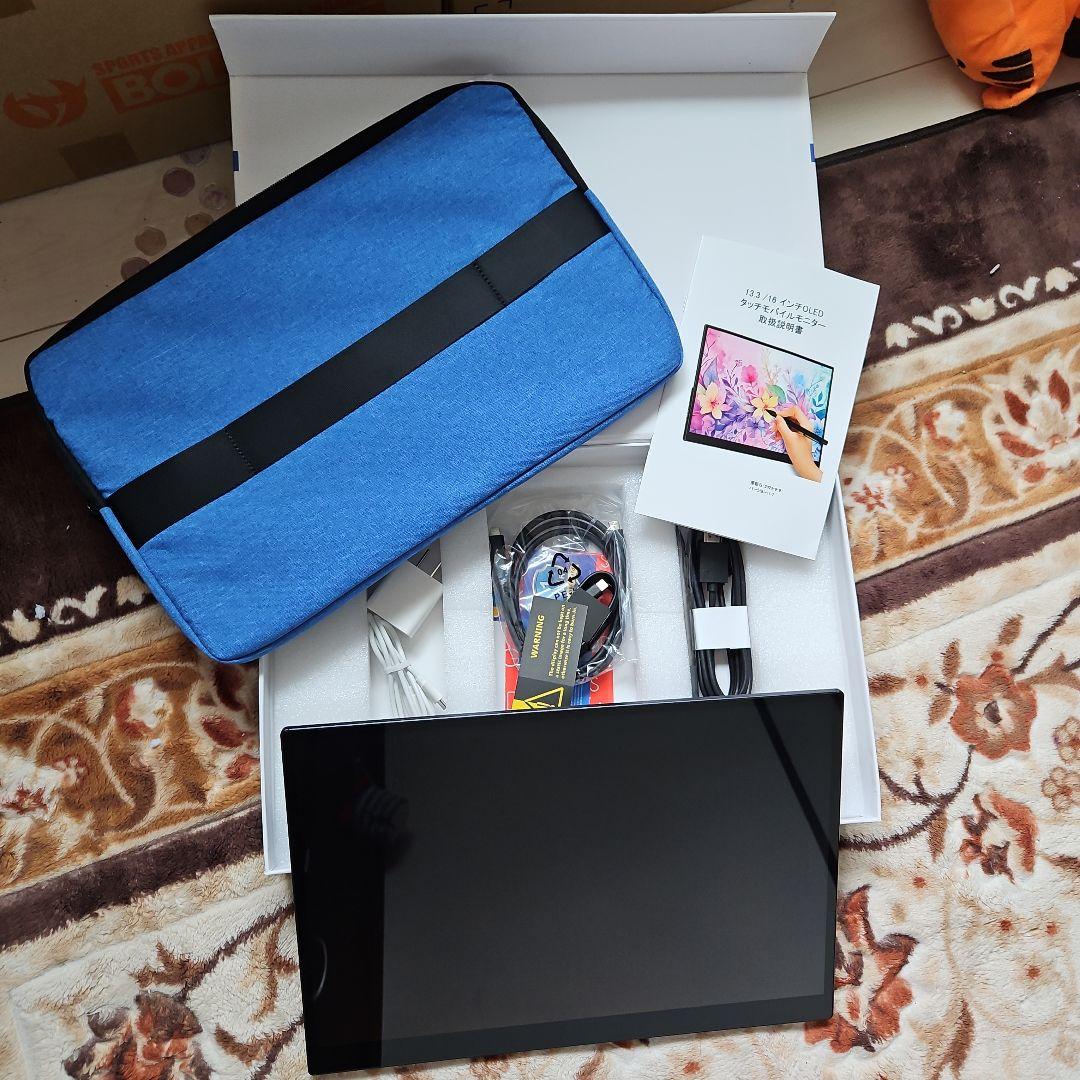 Cuview モバイルモニター 4k 有機 16 インチ タッチ