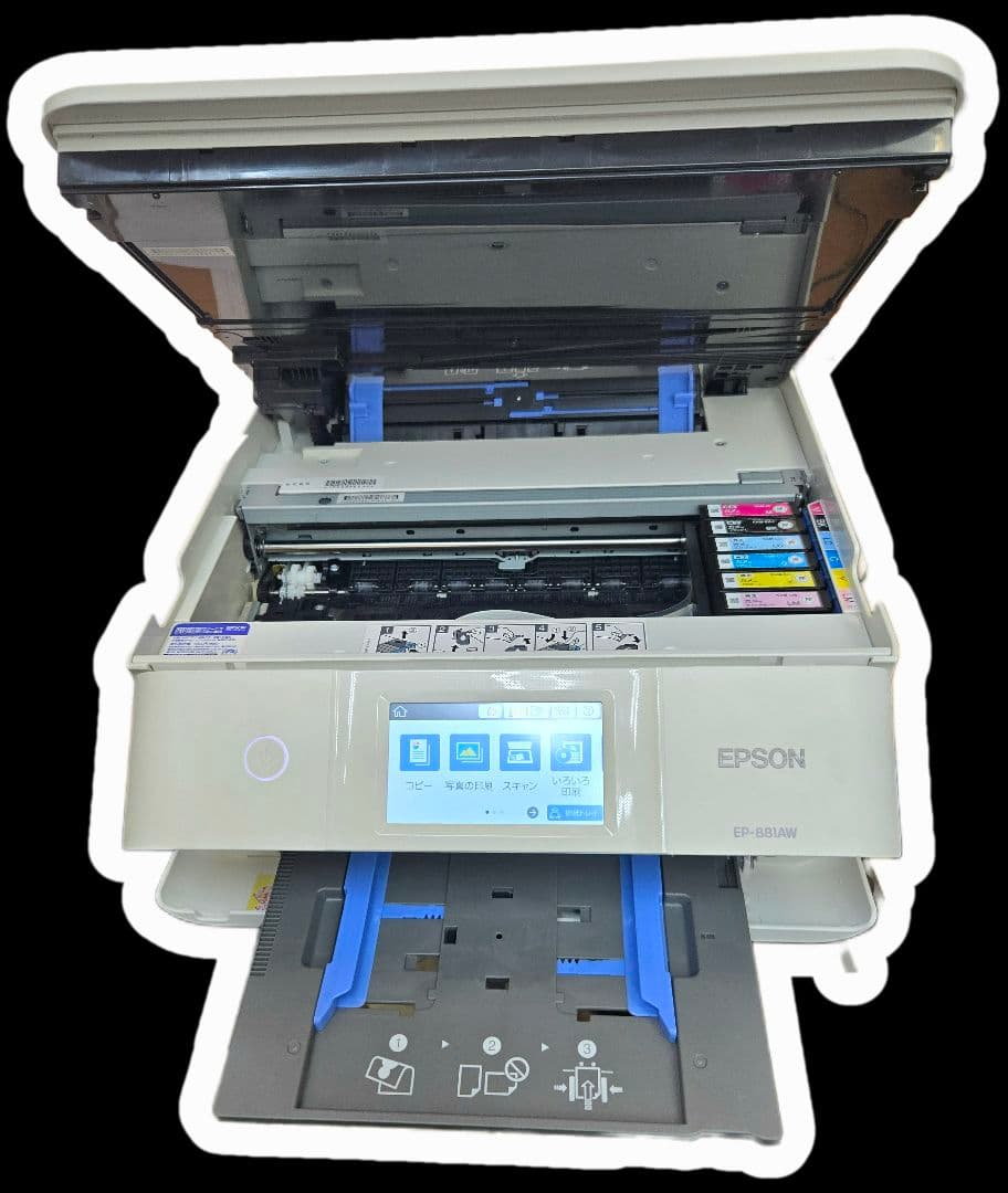 EPSON　プリンター　EP-881AW　ホワイト　2018年モデル