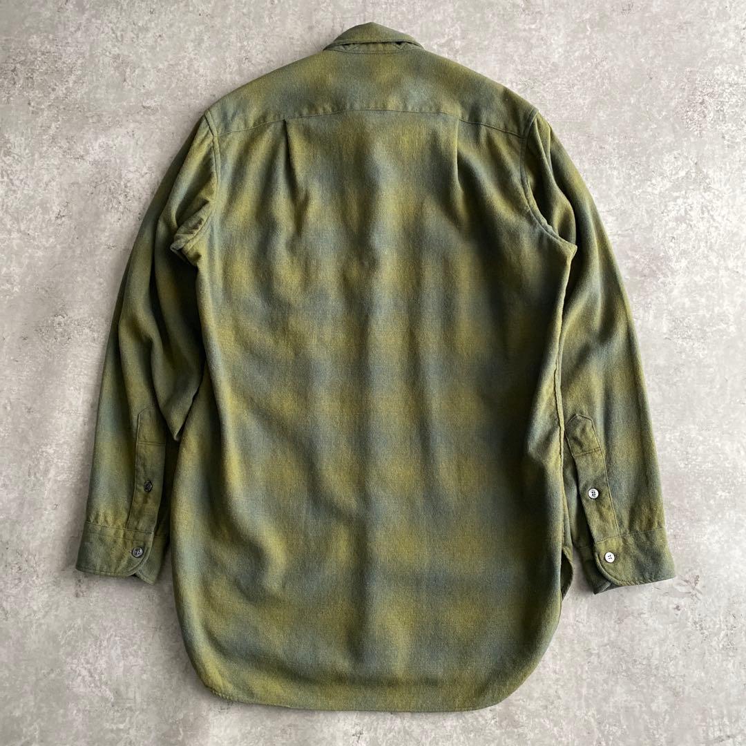 極上配色 60s ペンドルトン オンブレ ウール シャツ USA製 15 1/2